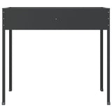 Garden Planters 2 pcs Anthracite Galvanised Steel 3154237