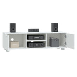 TV Cabinet White 140x40.5x35 cm Engineered Wood 342622