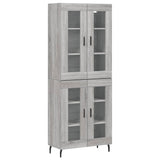 Highboard Grey Sonoma 69.5x34x180 cm Engineered Wood 3198295