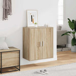 Shoe Cabinet Sonoma Oak 60x35x70 cm Engineered Wood 808921