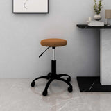 Office Swivel Chair Brown Velvet 333172