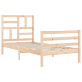 Bed Frame without Mattress Small Single Solid Wood 3194856