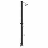 Outdoor Solar shower Black 217 cm PVC and Aluminium 42003412