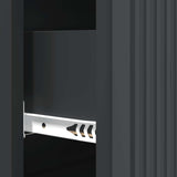 Drawer Cabinet Black 66 x 34.5 x 90 cm Engineered Wood 893916