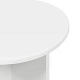 Side Table Set 2 pcs High Gloss White Engineered Wood 8001014