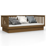 Day Bed without Mattress Honey Brown 100x200 cm Solid Wood Pine 821572