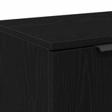 TV Cabinet Black Oak 102 x 35 x 36.5 cm Engineered Wood 862770