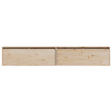 Wall Cabinets 2 pcs 100x30x35 cm Solid Wood Pine 813466