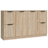 Sideboards 3 pcs Sonoma Oak Engineered Wood 3115846