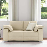 Sofa Cream 160 x 77 x 82 cm Fabric 4105224