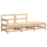 3 Piece Garden Lounge Set with Cushions Solid Wood 825597
