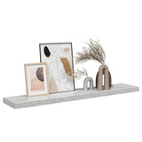 326606 Floating Wall Shelf Concrete Grey 120x23,5x3,8 cm MDF