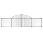 Arched Gabion Baskets 12 pcs 200x30x40/60 cm Galvanised Iron 3146057