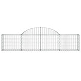 Arched Gabion Baskets 9 pcs 200x30x40/60 cm Galvanised Iron 3146054