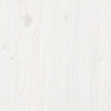 ZNTS Bookcase Bed without Mattress White 160x200cm Solid Wood Pine 3322715