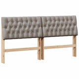 Upholstered Headboard Taupe 180 cm Solid Pine Wood 879327