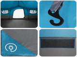 Family Tent Blue 487 x 340 x 216 cm Polyester and Steel 42028674