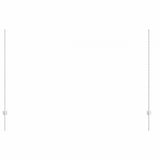 Embedded Fence Post 22 pcs Silver 200 cm Powder-Coated Steel 3335960