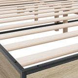 Bed Frame without Mattress Sonoma Oak 180x200 cm Super King 3280178