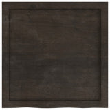 Bathroom Countertop Dark Brown 60x60x cm Treated Solid Wood 3156208