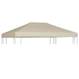 Gazebo Top Cover 310 g/m 4x3 m Beige 44784