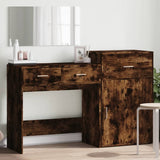 3 Piece Dressing Table Set Smoked Oak Engineered Wood 3276522