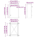Control Cabinet Grey 47 x 20 x 50 cm ABS Plastic 4106516