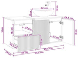 Bathroom Furniture Set 2 pcs White Engineered Wood 3404024