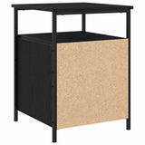 Bedside Cabinet Black Oak 34 x 35.5 x 50 cm Engineered Wood 862921