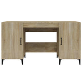 Desk Sonoma Oak 140x50x75 cm Engineered Wood 812774