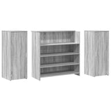Reception Desk Grey Sonoma 180x50x103.5 cm Engineered Wood 3324174