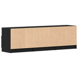 TV Cabinet Black Oak 150 x 33.5 x 45 cm Engineered Wood 862744