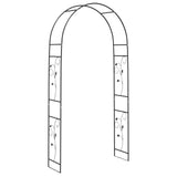 Garden Arch Floral Black 115 x 37 x 231 cm 42021351