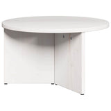 Coffee Table 2 pcs White Solid Pine wood 873551