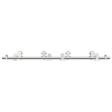 Sliding Door Hardware Kit 183 cm Stainless Steel Silver 3295759
