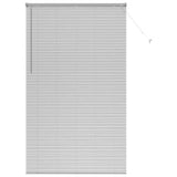 Venetian Blinds Height Adjustable Silver 220 x 130 cm Aluminium 42005953
