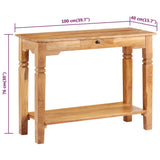 Console Table 100x40x76 cm Solid Acacia Wood 338033