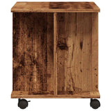 ZNTS TV Cabinet with Castors Old Wood 80x40x45 cm Engineered Wood 855790