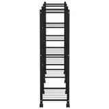 Flower Stand with Wheels 83x25x83.5 cm Black Iron 343128