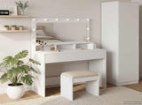 Dressing Table White 100 x 41 x 135 cm Engineered Wood 865100