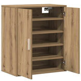 Shoe Cabinet Artisan Oak 60x35x70 cm Engineered Wood 856697