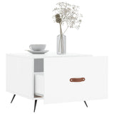 Coffee Tables 2pcs High Gloss White 50x50x40 cm Engineered Wood 829337