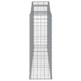Arched Gabion Baskets 2 pcs 300x50x140/160 cm Galvanised Iron 3146737