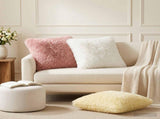 Cushion Cover 12 pcs HEERLEN Cream 50 x 50 cm PV Fleece 911088