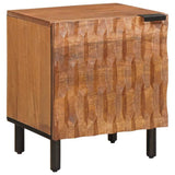 Bedside Cabinet 2 pcs Brown 40 x 33 x 46 cm Solid Mango Wood 4017897