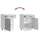 Kitchen Base Cabinet Lucca Concrete Grey Engineered Wood 853721