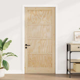 Interior Door Brown 93 x 202 cm Plywood 4102675