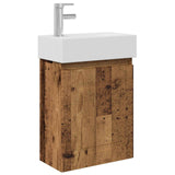Bathroom Vanity Unit with Tap Old Wood 45.5 x 22.5 x 84 cm 889469