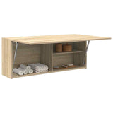 Bathroom Wall Cabinet Sonoma Oak 100x25x40 cm Engineered Wood 860105