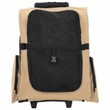 Pet Trolley 3-in-1 Design Sand 48x32x cm Oxford Fabric 42007370
